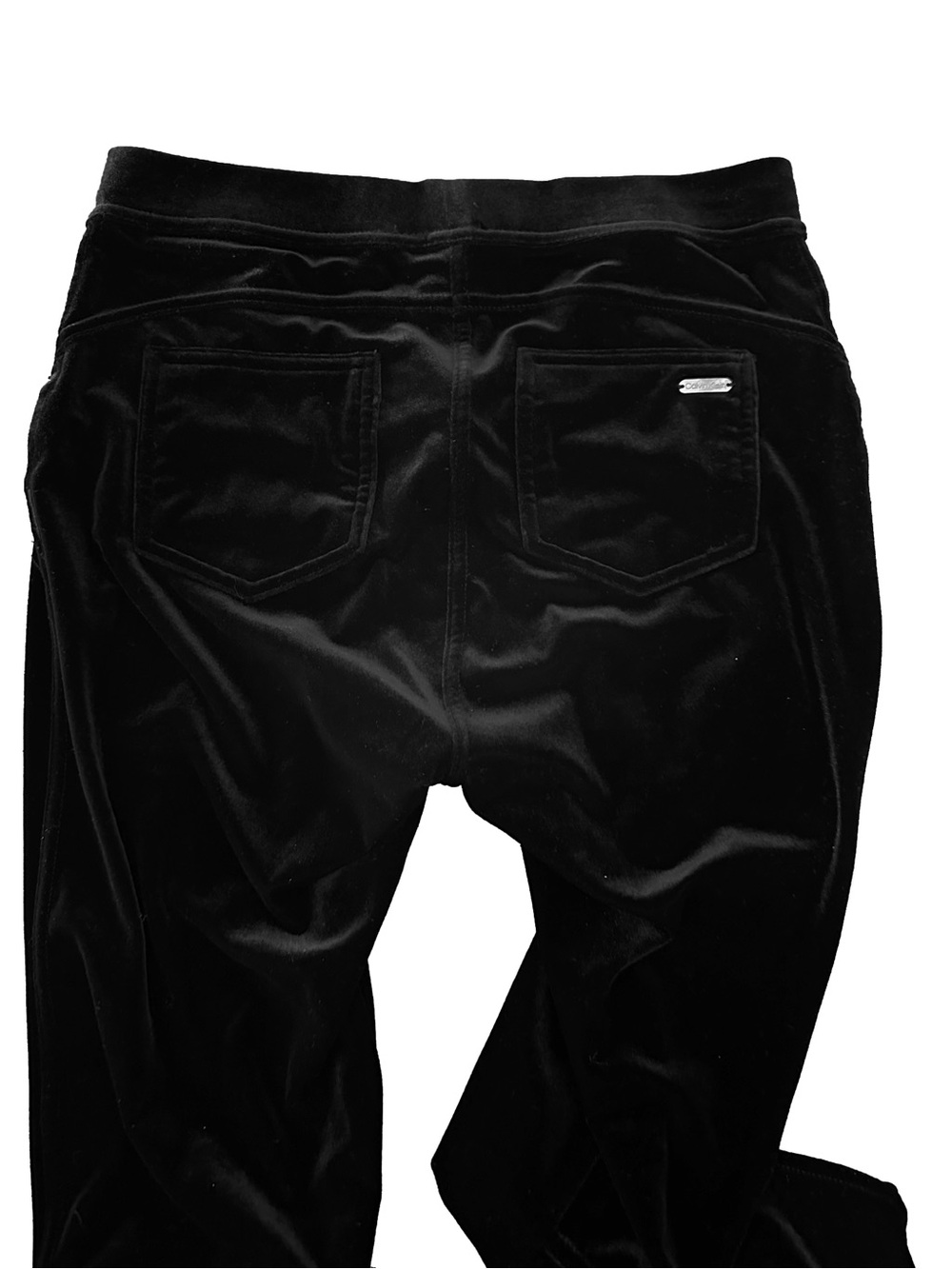 Calvin Klein Black Velour Leggings
